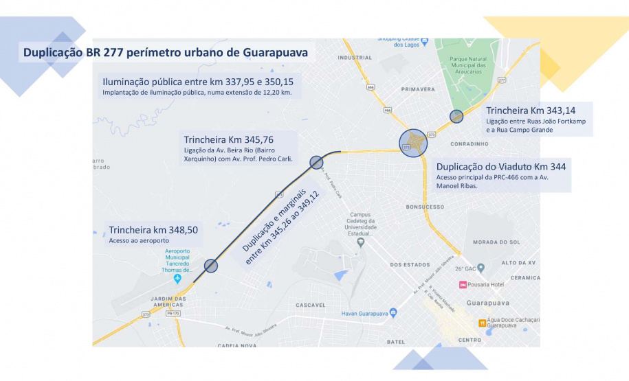 O Departamento de Estradas de Rodagem do Paraná (DER/PR) realizou na sexta-feira
(11) a abertura dos envelopes com as propostas de preços da licitação para executar as
obras de duplicação da BR-277 em Guarapuava, na região Centro-Sul. Foto:DER