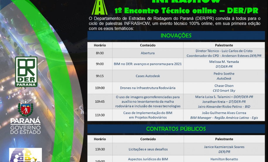 DER/PR realiza série de palestras técnicas nesta quarta-feira
. Foto: DER