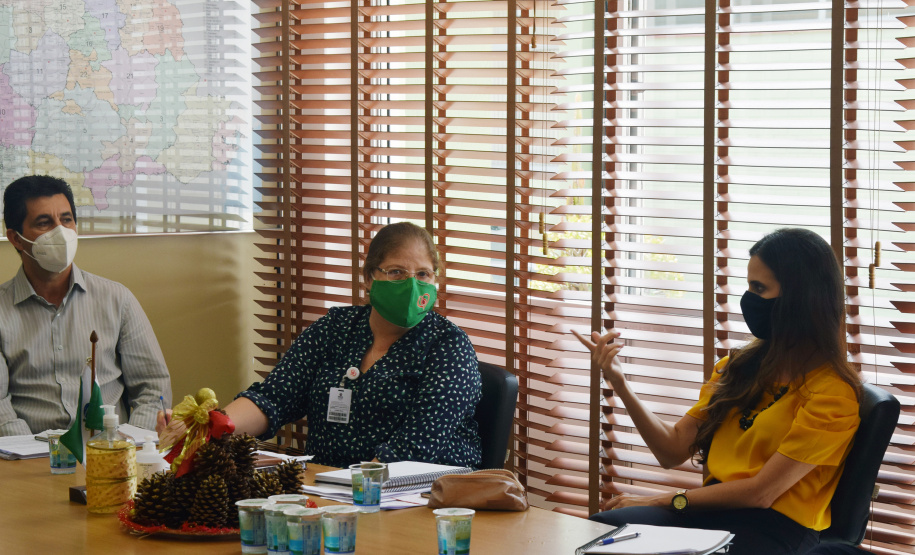 Reunião técnica alinha logística da vacina para a Covid-19. Foto:Américo Antonio/SESA