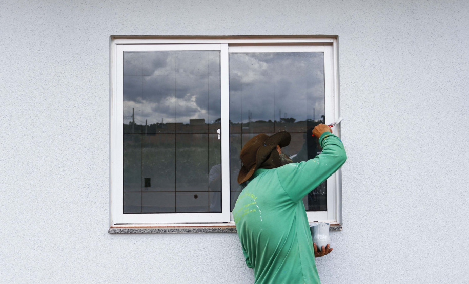 SANTA TEREZA DO OESTE - 02-12-2020 -OBRAS DE CASAS POPULARES - Foto: Jonathan Campos/ AEN