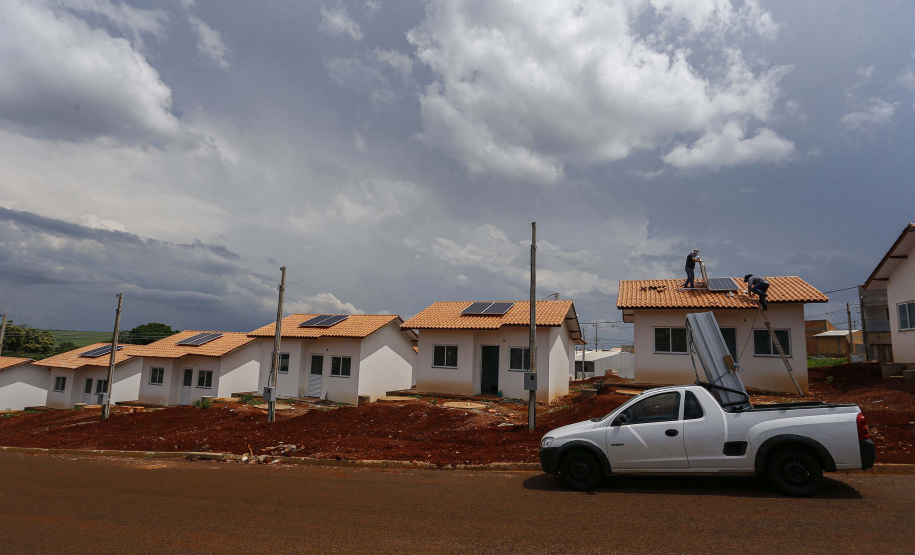 SANTA TEREZA DO OESTE - 02-12-2020 -OBRAS DE CASAS POPULARES - Foto: Jonathan Campos/ AEN