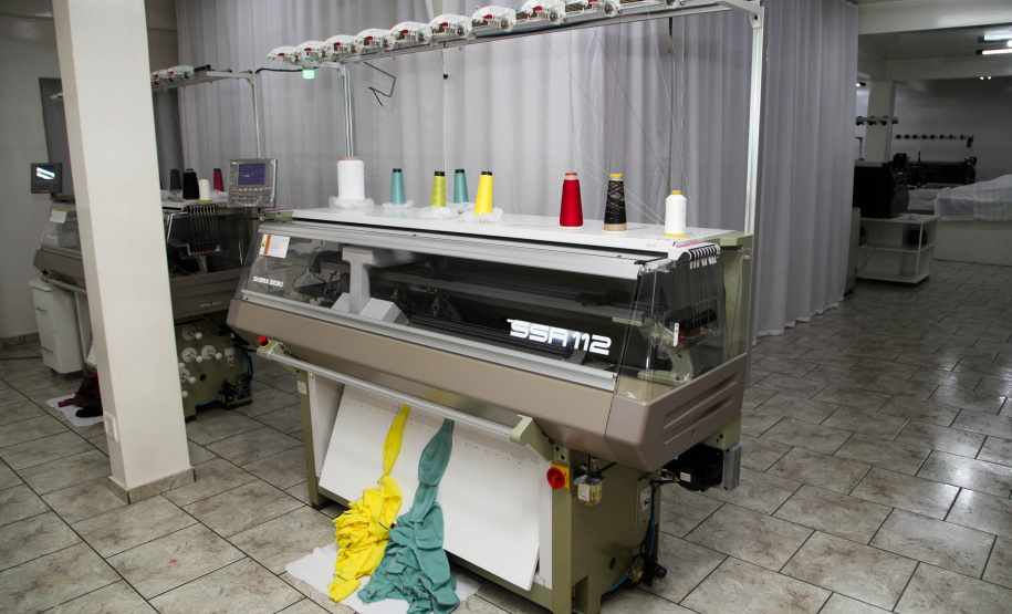 Malhas Feito no Paraná Empresa Malhas Charme Tricot. Foto: Ari Dias/AEN