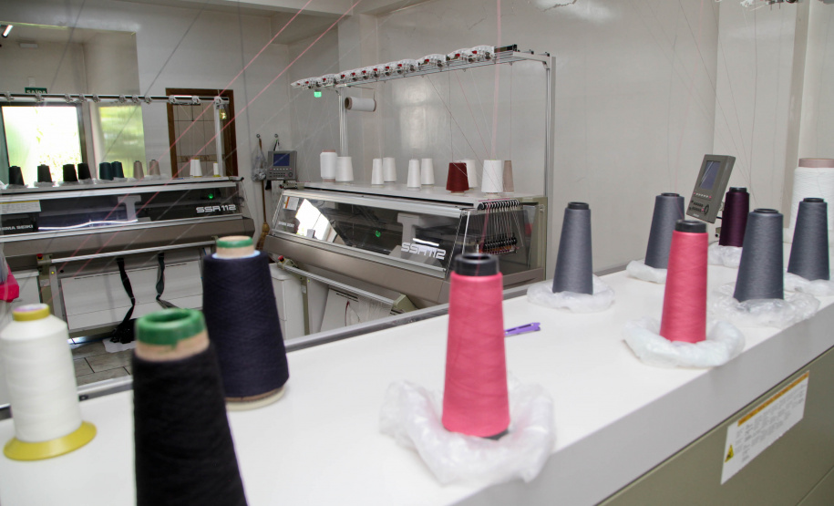 Malhas Feito no Paraná Empresa Malhas Charme Tricot. Foto: Ari Dias/AEN
