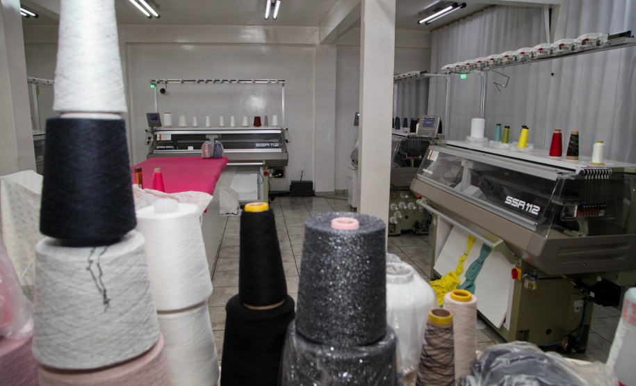 Malhas Feito no Paraná Empresa Malhas Charme Tricot. Foto: Ari Dias/AEN