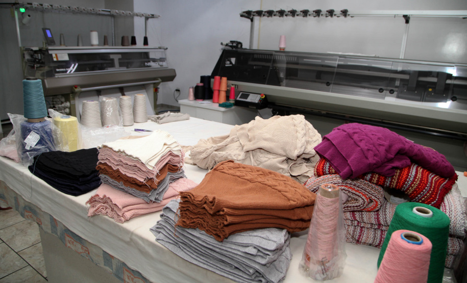 Malhas Feito no Paraná Empresa Malhas Charme Tricot. Foto: Ari Dias/AEN
