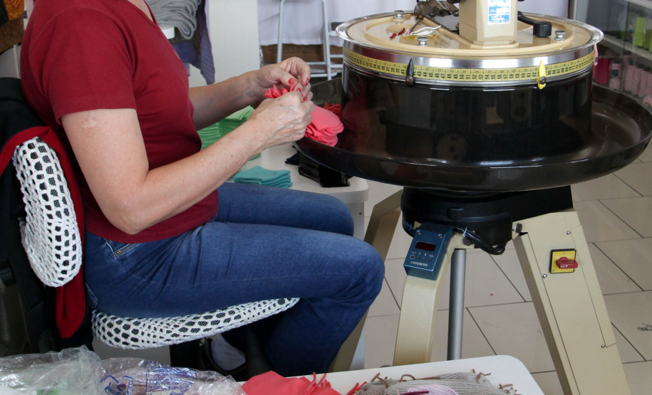 Malhas Feito no Paraná Empresa Malhas Charme Tricot. Foto: Ari Dias/AEN