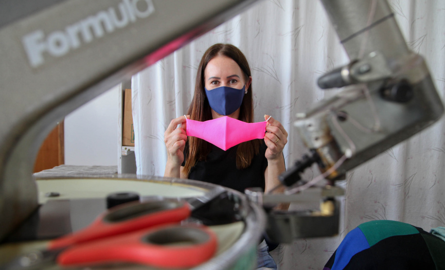 Malhas Feito no Paraná Empresa Malhas Charme Tricot. Foto: Ari Dias/AEN