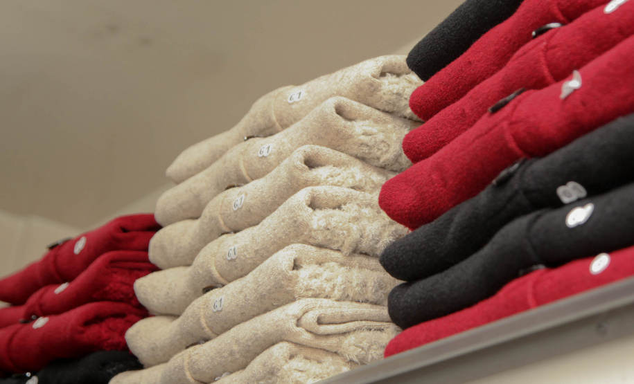 Malhas Feito no Paraná Empresa Malhas Charme Tricot. Foto: Ari Dias/AEN