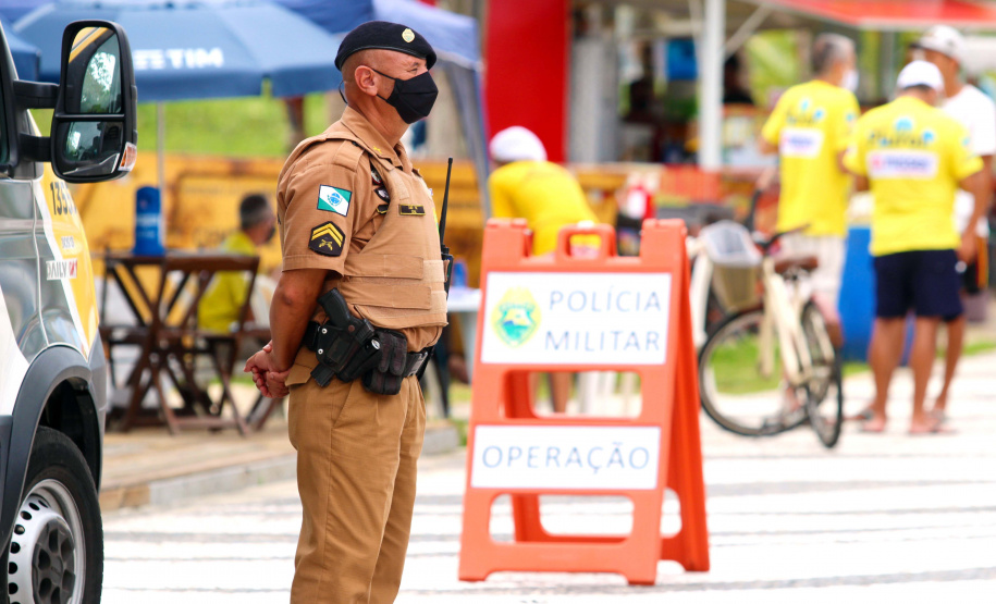 PM faz balanço das ações ostensivas no Litoral durante feriado de Natal. Foto:PMPR