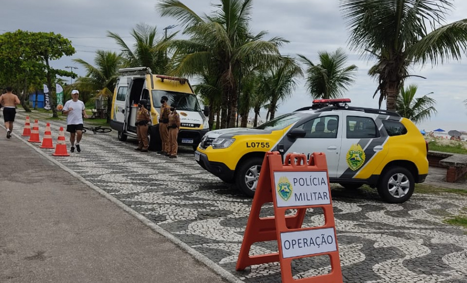 PM faz balanço das ações ostensivas no Litoral durante feriado de Natal. Foto:PMPR