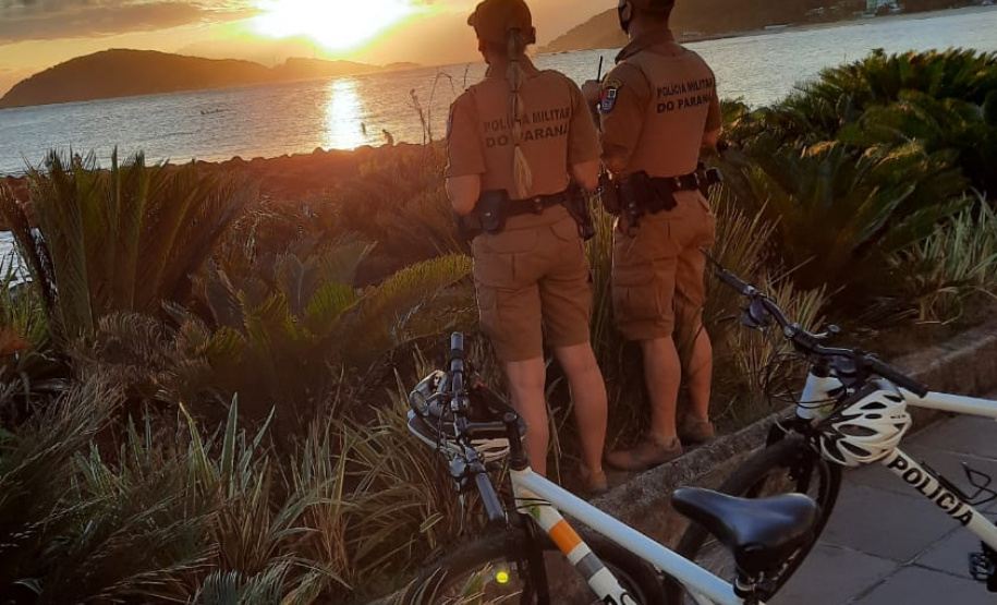 PM faz balanço das ações ostensivas no Litoral durante feriado de Natal. Foto:PMPR
