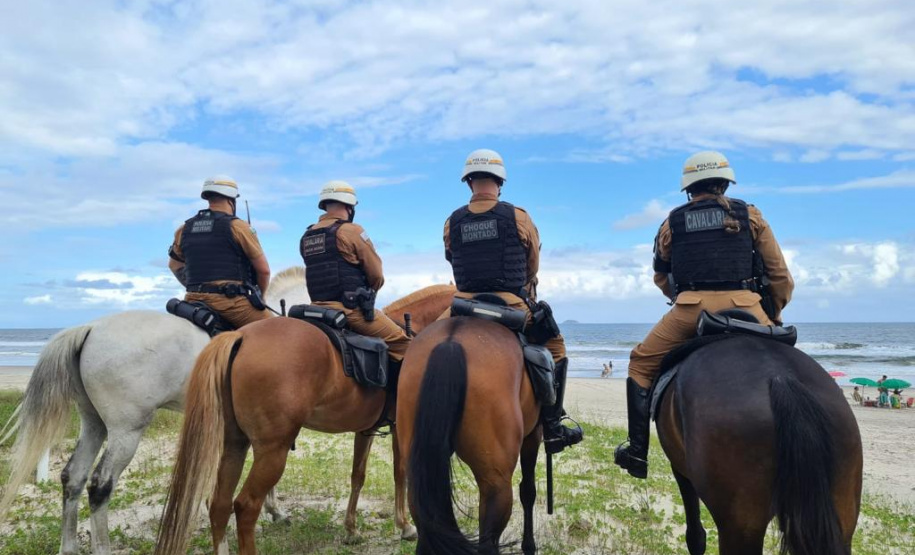 PM faz balanço das ações ostensivas no Litoral durante feriado de Natal. Foto:PMPR