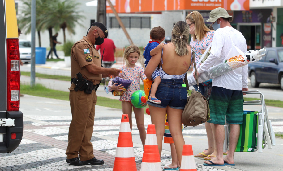 PM faz balanço das ações ostensivas no Litoral durante feriado de Natal. Foto:PMPR