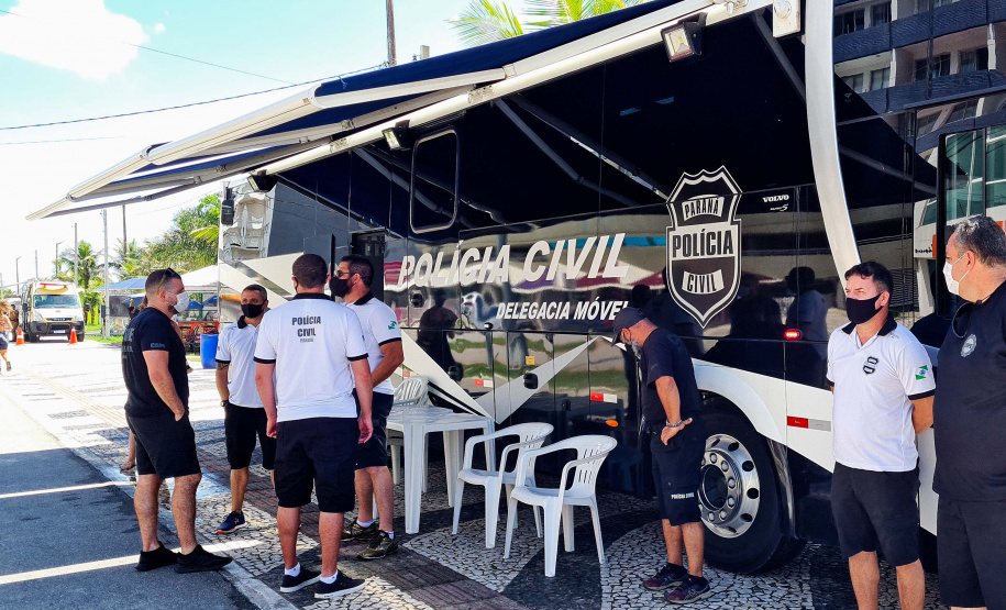 Polícia Civil instala Delegacia Móvel na Praia Central em Guaratuba
. Foto:PCPR