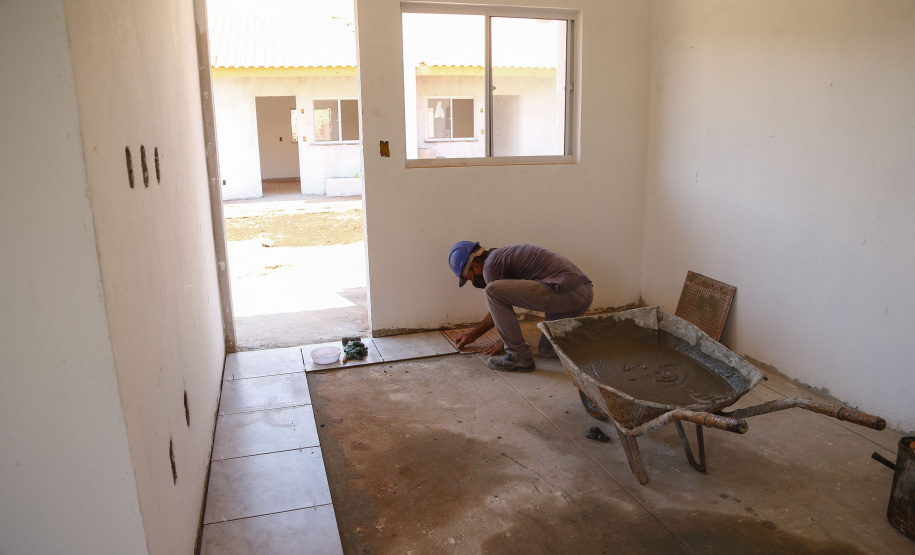 Condomínio do Idoso de Foz do Iguaçu tem 80% das obras executadas. Foto: Jonathan Campos/ AEN