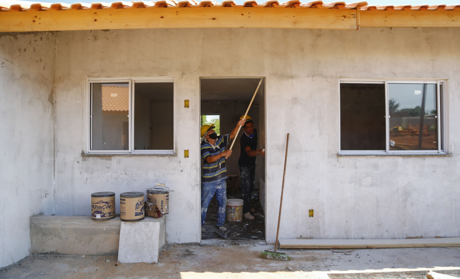 Condomínio do Idoso de Foz do Iguaçu tem 80% das obras executadas. Foto: Jonathan Campos/ AEN