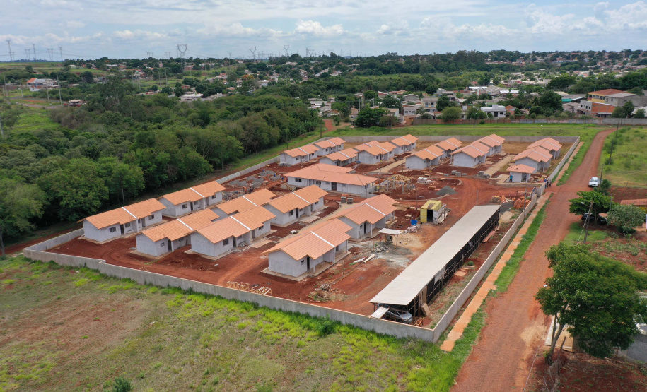 Condomínio do Idoso de Foz do Iguaçu tem 80% das obras executadas. Foto: Alessandro Vieira/AEN