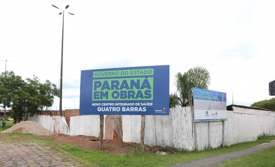 Obra do Centro Integrado de Saude em Quatro Barras. 05/01/2021 - Foto: Geraldo Bubniak/AEN