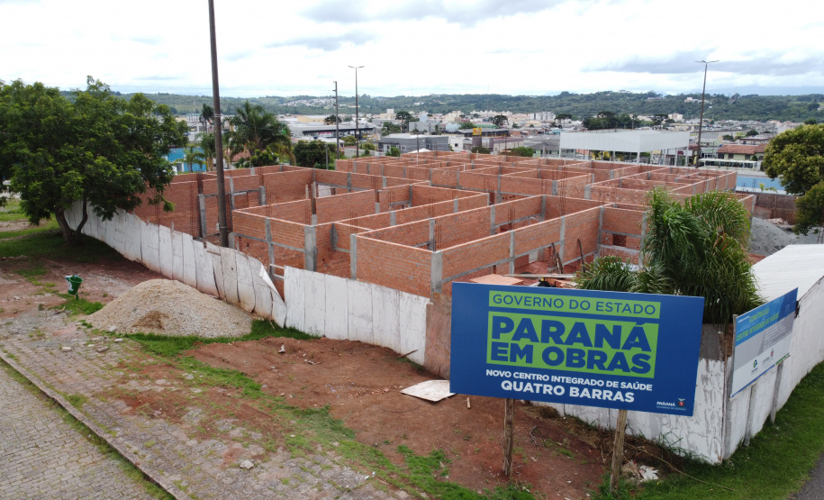 Obra do Centro Integrado de Saude em Quatro Barras. 05/01/2021 - Foto: Geraldo Bubniak/AEN