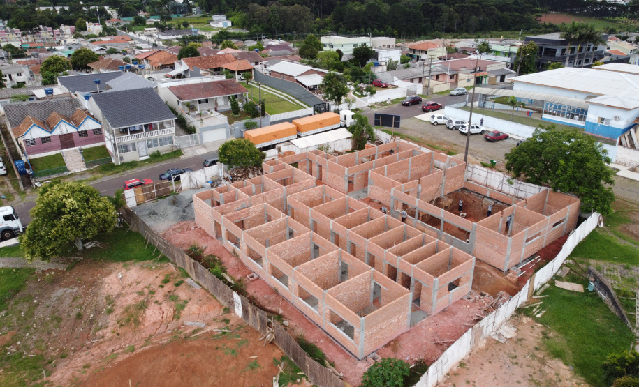 Obra do Centro Integrado de Saude em Quatro Barras. 05/01/2021 - Foto: Geraldo Bubniak/AEN