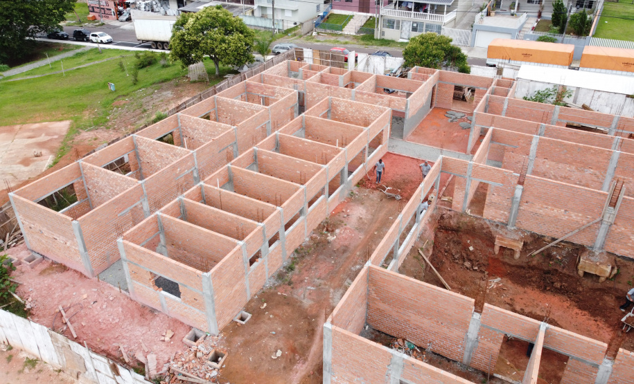 Obra do Centro Integrado de Saude em Quatro Barras. 05/01/2021 - Foto: Geraldo Bubniak/AEN