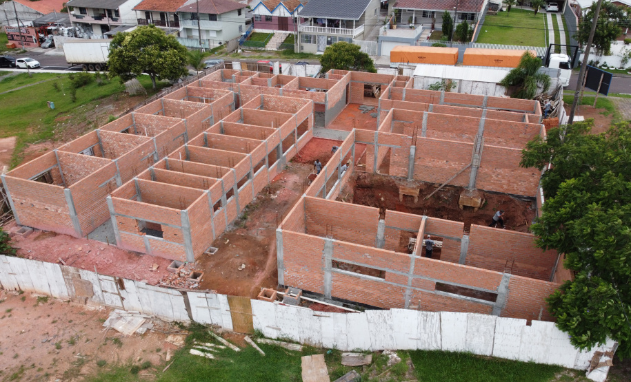 Obra do Centro Integrado de Saude em Quatro Barras. 05/01/2021 - Foto: Geraldo Bubniak/AEN