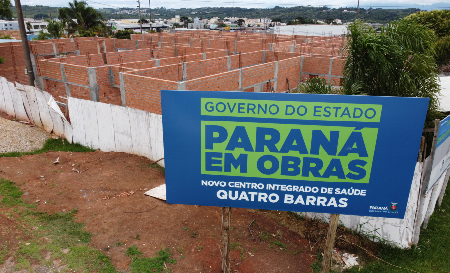 Obra do Centro Integrado de Saude em Quatro Barras. 05/01/2021 - Foto: Geraldo Bubniak/AEN