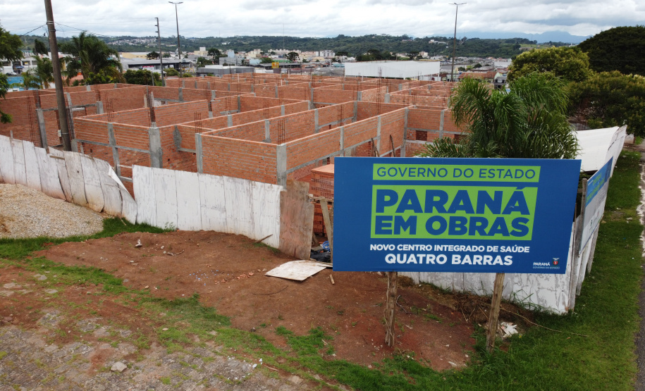 Obra do Centro Integrado de Saude em Quatro Barras. 05/01/2021 - Foto: Geraldo Bubniak/AEN