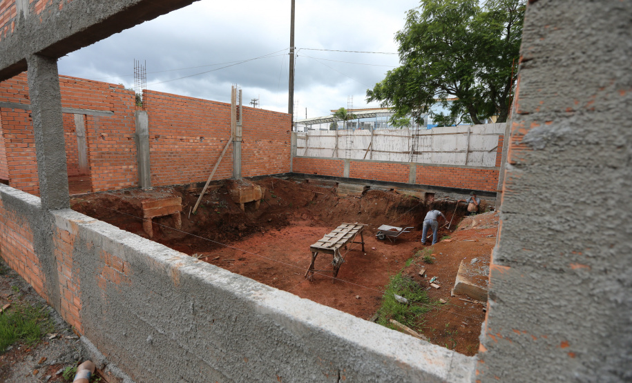 Obra do Centro Integrado de Saude em Quatro Barras. 05/01/2021 - Foto: Geraldo Bubniak/AEN