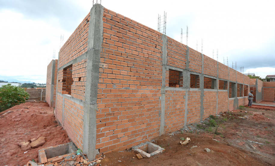Obra do Centro Integrado de Saude em Quatro Barras. 05/01/2021 - Foto: Geraldo Bubniak/AEN