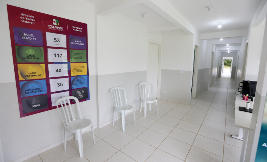 Obra na Unidade Basica de Saude Capivari no bairro Capivari  em Colombo. 05/01/2021 - Foto: Geraldo Bubniak/AEN