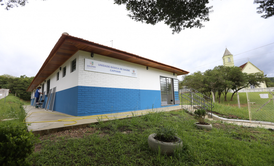 Obra na Unidade Basica de Saude Capivari no bairro Capivari  em Colombo. 05/01/2021 - Foto: Geraldo Bubniak/AEN