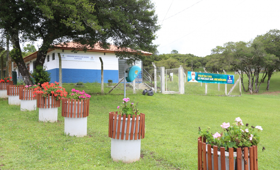 Obra na Unidade Basica de Saude Capivari no bairro Capivari  em Colombo. 05/01/2021 - Foto: Geraldo Bubniak/AEN