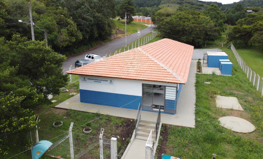 Obra na Unidade Basica de Saude Capivari no bairro Capivari  em Colombo. 05/01/2021 - Foto: Geraldo Bubniak/AEN