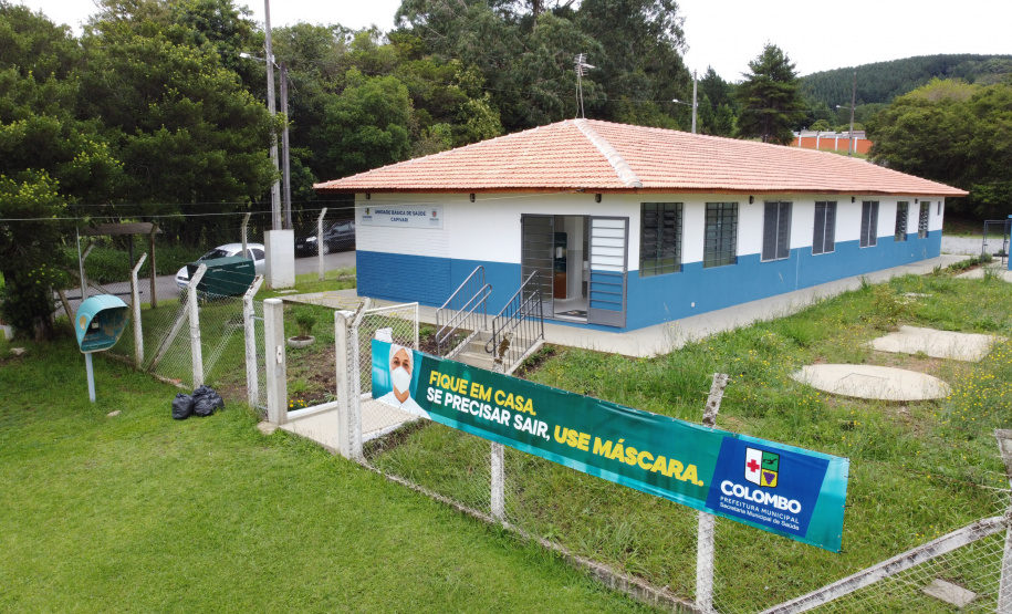 Obra na Unidade Basica de Saude Capivari no bairro Capivari  em Colombo. 05/01/2021 - Foto: Geraldo Bubniak/AEN