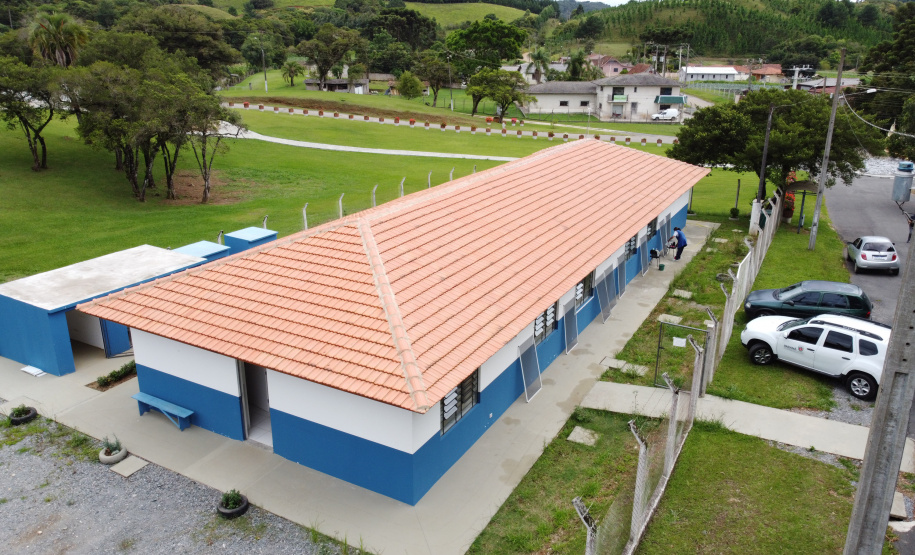 Obra na Unidade Basica de Saude Capivari no bairro Capivari  em Colombo. 05/01/2021 - Foto: Geraldo Bubniak/AEN