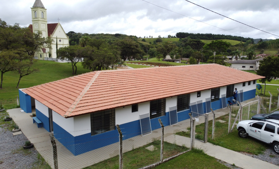 Obra na Unidade Basica de Saude Capivari no bairro Capivari  em Colombo. 05/01/2021 - Foto: Geraldo Bubniak/AEN