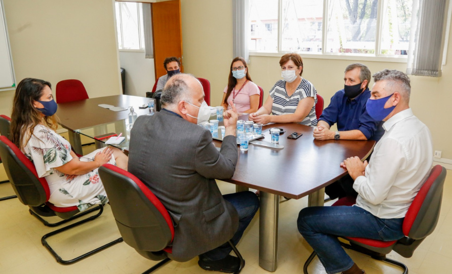 Saúde e prefeitura de Piraquara discutem ações para o Hospital de Dermatologia. Foto:SESA