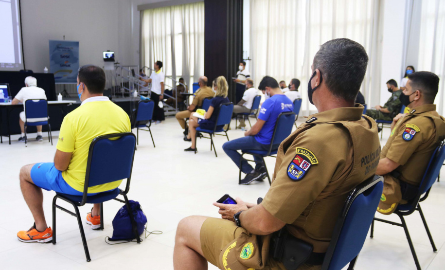 Vice-governador Darci Piana, participa de reunião de balanço do Verão Consciente no Litoral. Foto:SESP