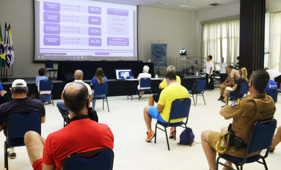 Vice-governador Darci Piana, participa de reunião de balanço do Verão Consciente no Litoral. Foto:SESP