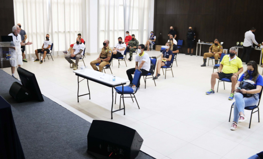 Vice-governador Darci Piana, participa de reunião de balanço do Verão Consciente no Litoral. Foto:SESP