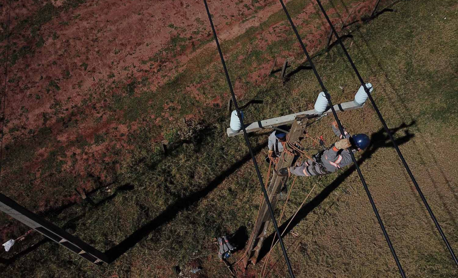 PR Trifásico concluiu 2,8 mil quilômetros de novas redes . Foto: Copel