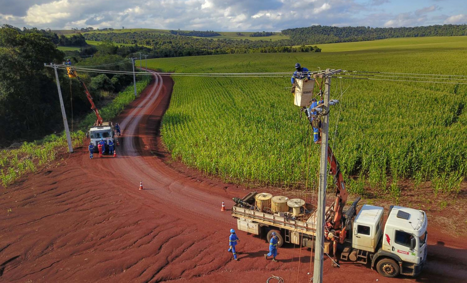 PR Trifásico concluiu 2,8 mil quilômetros de novas redes . Foto: José Fernando Ogura/AEN