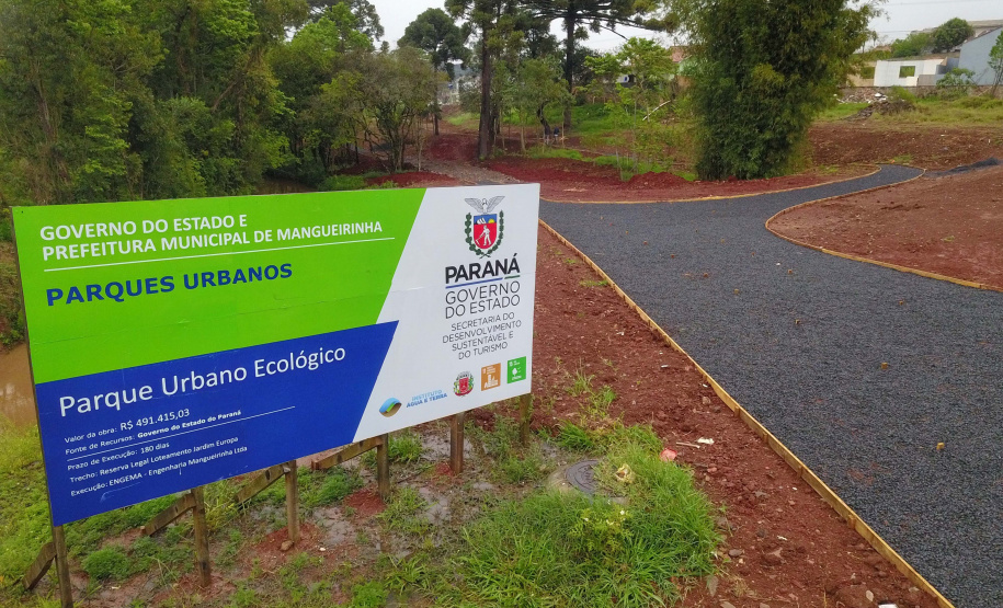 Parque Urbano de Mangueirinha. Foto: José Fernando Ogura/AEN