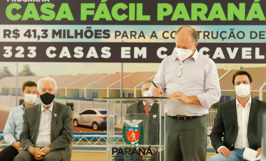 CURITIBA - 13-01-2021 - Governador Carlos Massa Ratinho Junior, lança o programa Casa Fácil Paraná.