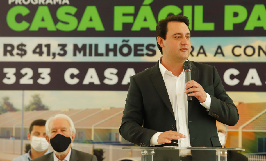 CURITIBA - 13-01-2021 - Governador Carlos Massa Ratinho Junior, lança o programa Casa Fácil Paraná.