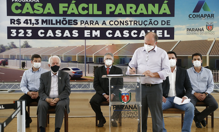 CURITIBA - 13-01-2021 - Governador Carlos Massa Ratinho Junior, lança o programa Casa Fácil Paraná. Foto: Jonathan Campos/AEN