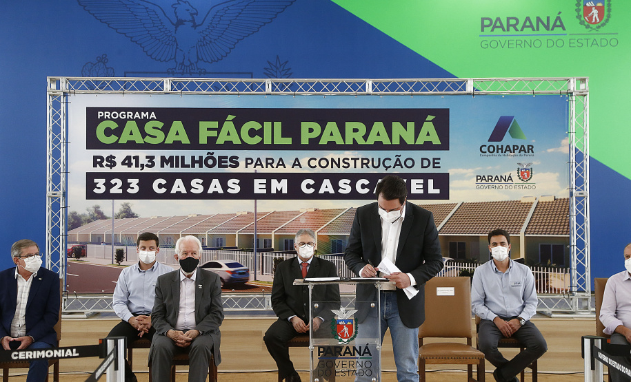 CURITIBA - 13-01-2021 - Governador Carlos Massa Ratinho Junior, lança o programa Casa Fácil Paraná. Foto: Jonathan Campos/AEN