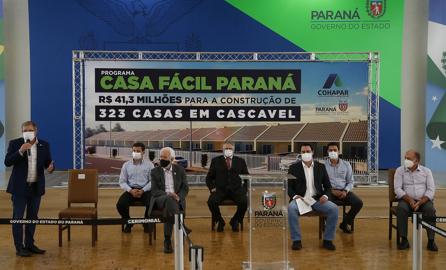 CURITIBA - 13-01-2021 - Governador Carlos Massa Ratinho Junior, lança o programa Casa Fácil Paraná. Foto: Jonathan Campos/AEN
