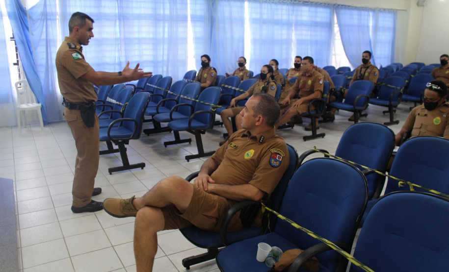 Policiais militares passam por capacitação de ciclopatrulhamento no Litoral
. Foto:PMPR